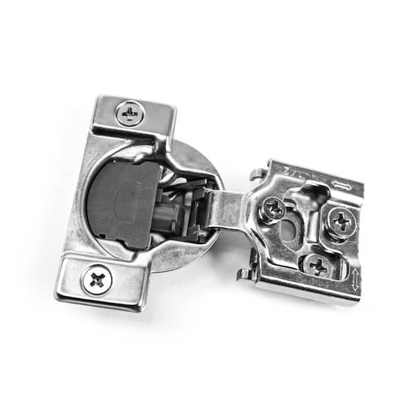 Unbranded 105° 1/2 in. (35 mm) Overlay with Dowel, Soft Close Face Frame Cabinet Hinges with Installation Screws (15-Pairs)