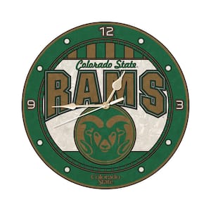 NCAA - 12 in. Colorado State Art Glass Clock
