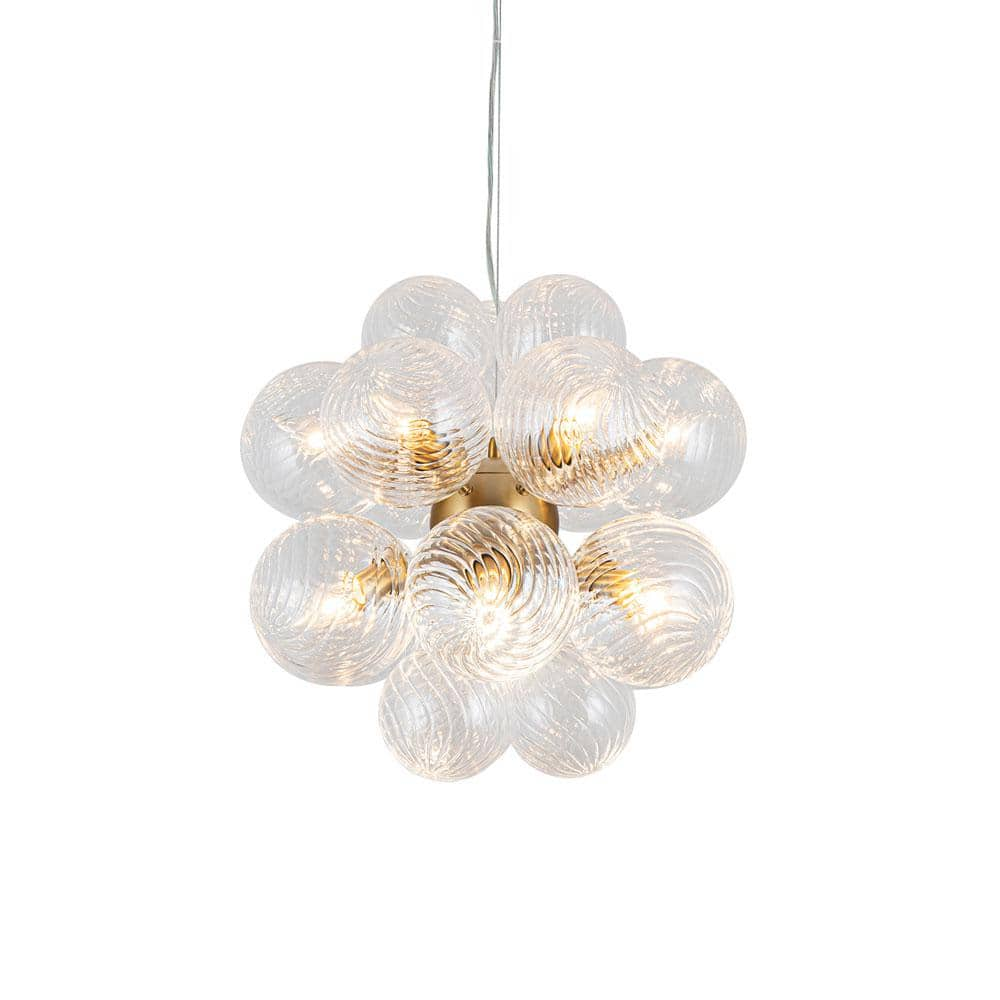 Edislive Josie 12-light Gold Modern Bubble Cluster Chandelier With 