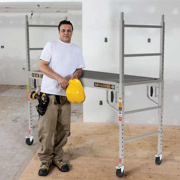 6 ft. Aluminum Portable Baker Scaffolding Alu Series with Caster Wheels 6.2 ft. H x 6.1 ft. L x 2.5 ft. D