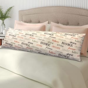 Inspire Ivory 18 in. x 48 in. Body Pillow