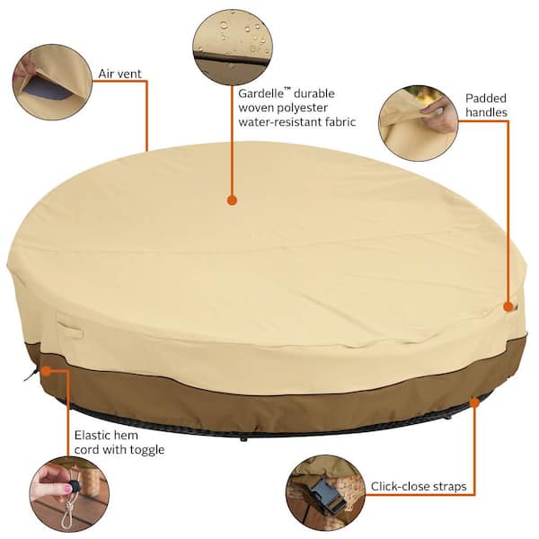 Classic Accessories Veranda Outdoor, Round Outdoor Daybed Cover