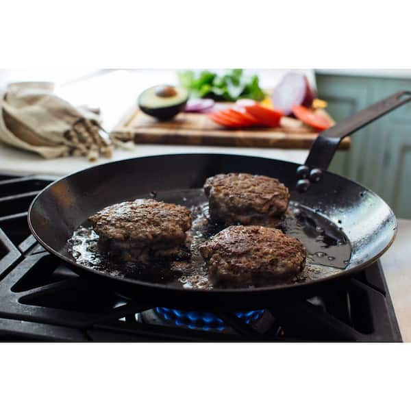 Lodge 8 in. Seasoned Carbon Steel Skillet CRS8 - The Home Depot