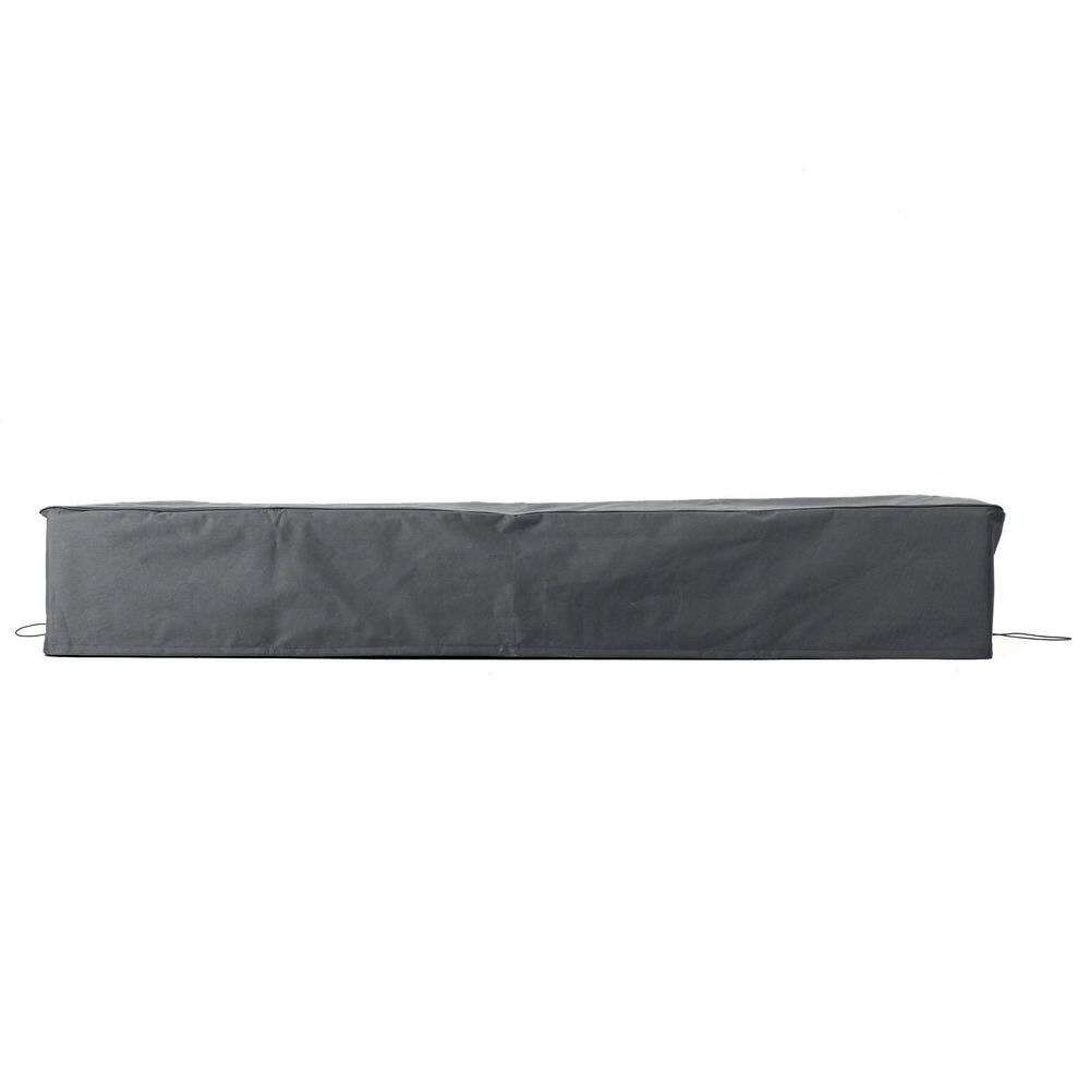 Gray Waterproof Fabric Outdoor Chaise Lounge Cover