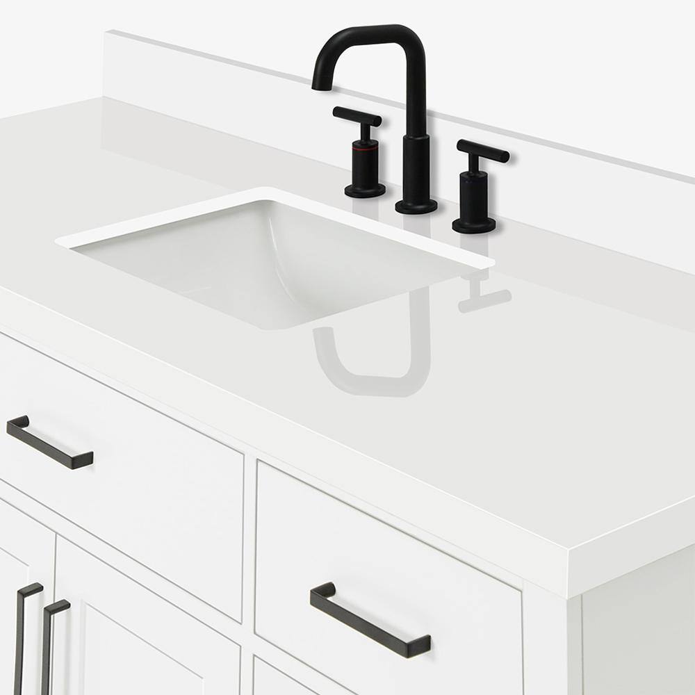 Hepburn 61" White Freestanding Single Basin Vanity Set