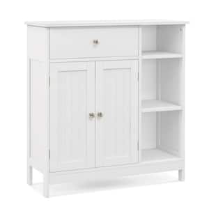 29.5 in. W x 12 in. D x 31.5 in. H in White Ready to Assemble Kitchen Cabinet Cupboard Storage with 1-Large Drawer