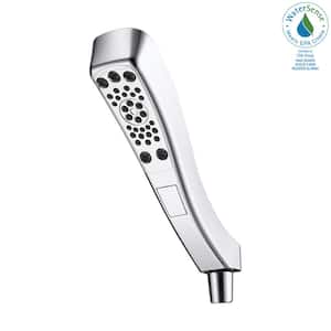 4-Spray Patterns 1.75 GPM 2.38 in. Wall Mount Handheld Shower Head with H2Okinetic in Chrome