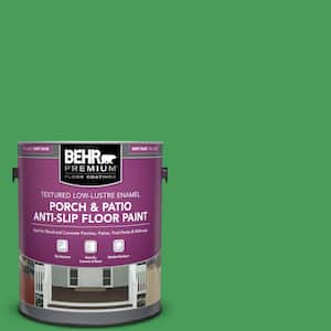 1 gal. #P400-6 Clover Patch Textured Low-Lustre Enamel Interior/Exterior Porch and Patio Anti-Slip Floor Paint