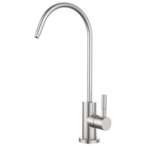 Single Handle Deck Mount Standard Kitchen Faucet Water Purifier Faucet in Brushed Nickel