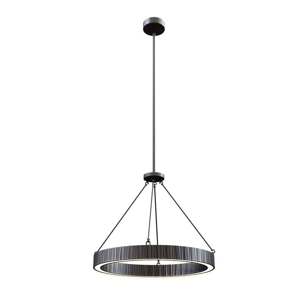 Kensington 30 in. 1 Light 68-Watt Urban Bronze Integrated LED Pendant Light