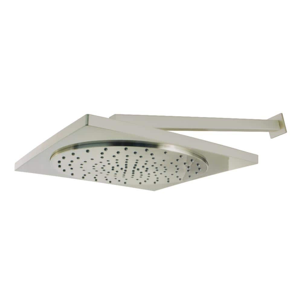 1-Spray 12 in. Single Wall Mount Fixed Rain Shower Head in Brushed Nickel price history on PriceWatchPro