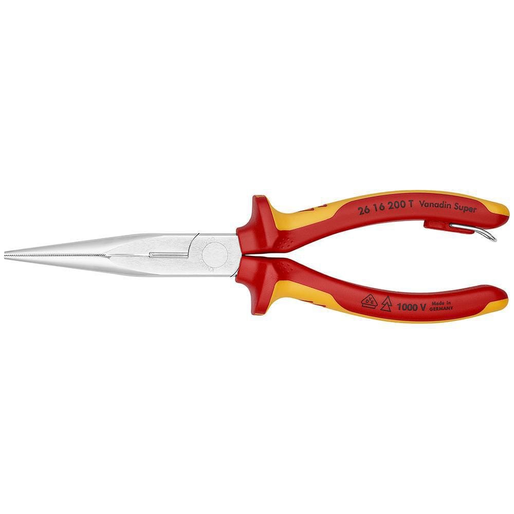 KNIPEX Long Nose Pliers With Cutter - Precision Tool With 12 AWG Stripping Hole