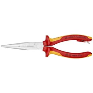 Long Nose Pliers with Cutter-1000V Insulated-Tethered Attachment, 8", Multi-Component, VDE
