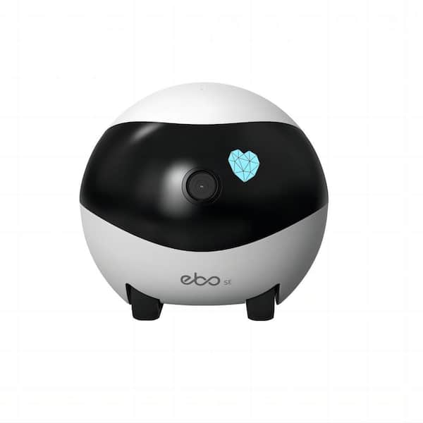 Enabot EBO SE 1080p Full HD Movable Indoor WiFi Camera Robot White, with 2 Way Voice and Night Vision