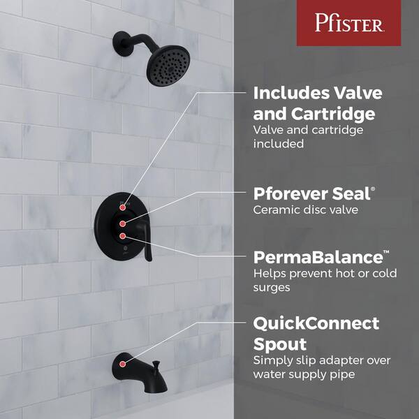 Delta Foundations Wasserhahn Für Badewanne & Dusche – 1 Griff, Verchromt, Wassersparend