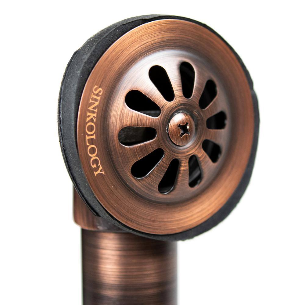 Antique Copper Brass Bathtub Drain and Overflow Kit