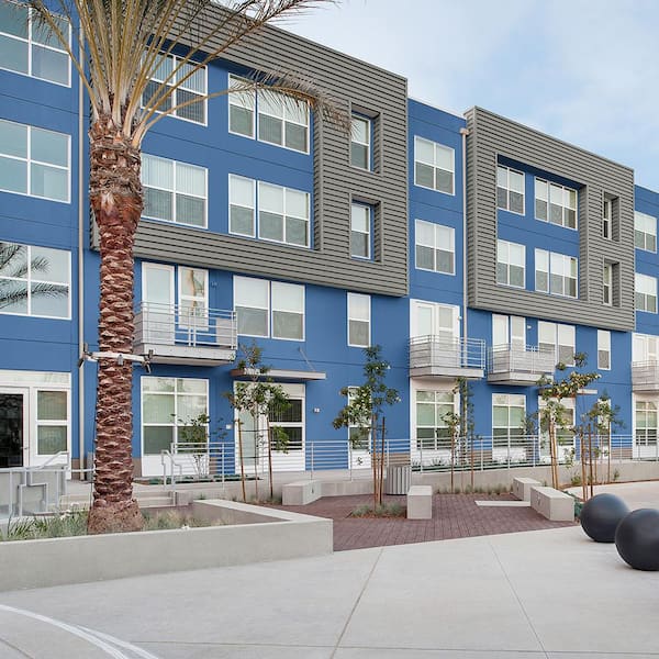 1 gal. #P510-7 Beacon Blue Semi-Gloss Acrylic Exterior Paint