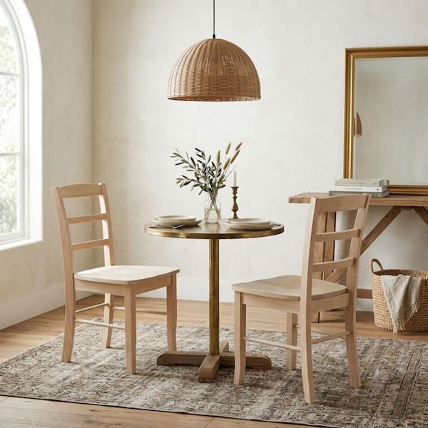 Unfinished Madrid Ladderback Dining Chairs (Set of 2)