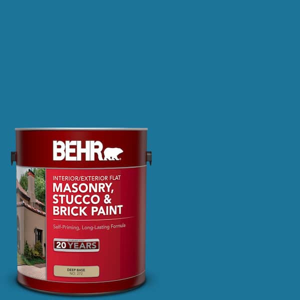 BEHR 1 gal. #P490-7 Mayan Treasure Flat Interior/Exterior Masonry, Stucco and Brick Paint
