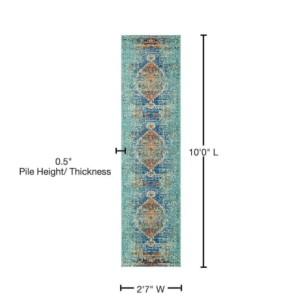 Unique Loom Warhol Vita 11 x 16 Fuchsia/Light Blue Indoor Medallion Oriental Area Rug Unique Loom Warhol Vita 11 x 16 Fuchsia/Light Blue Indoor Medallion Oriental Area Rug