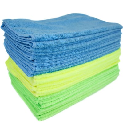 Microfiber Cleaning Cloths, Multi-Colored (36-Pack)