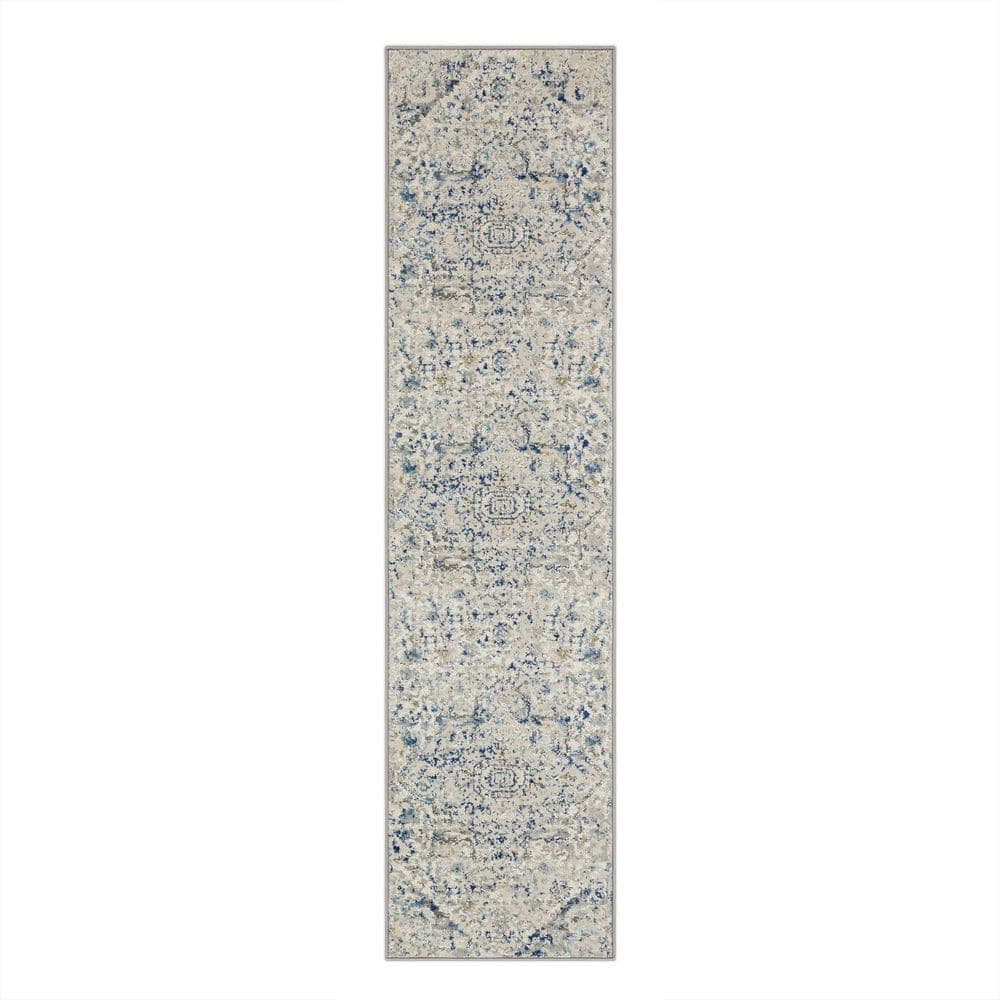 Mohawk Home Damon Blue 2 ft. x 8 ft. Runner Rug 832278 - The Home Depot