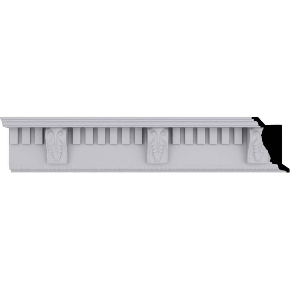 Classic White Polyurethane Dentil Crown Moulding