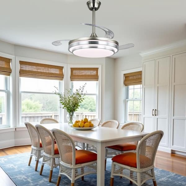 Bella Depot Nimbella 42 in. Indoor Brushed Nickel Modern Ceiling