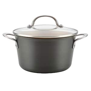 Home Collection 4.5 Qt. Hard Anodized Aluminum Covered Saucepot