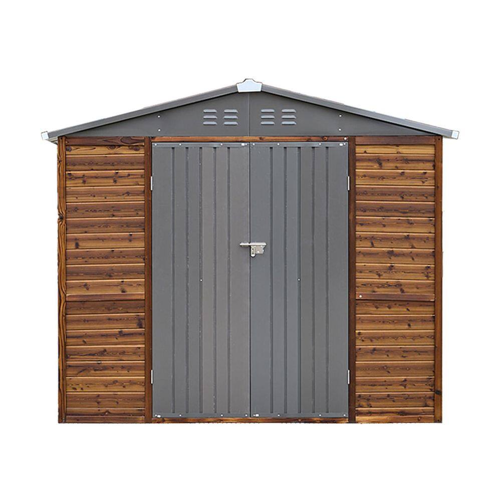 8 ft. W x 6 ft. D Outdoor Storage Wood Garden Shed for Backyard Outdoor (48 sq. ft.) price history on PriceWatchPro