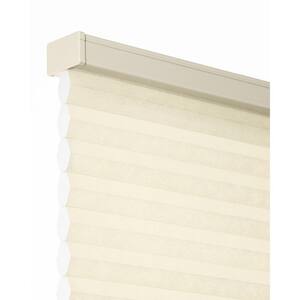 Cut-to-Size Ecru Cordless Light Filtering Insulating Polyester Cellular Shade 38 in. W x 48 in. L