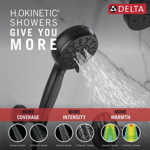 Delta 7-Spray Patterns 4.5 in. Wall Mount Handheld Shower Head