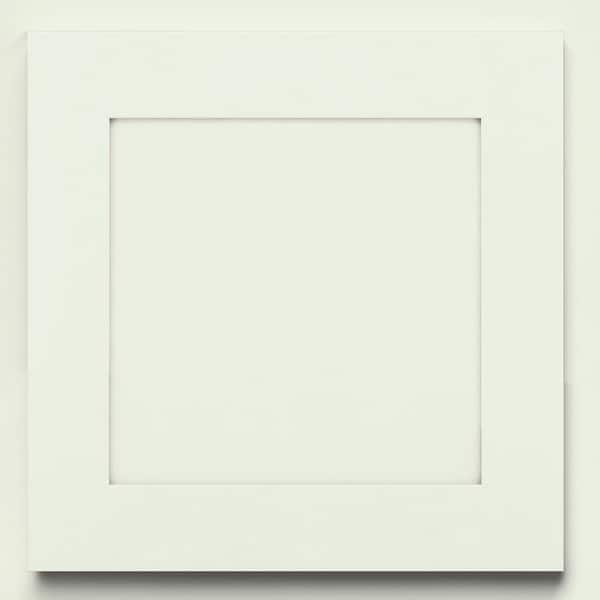 KRAFTMAID SIMPLICITY 14-5/8 in. x 14-5/8 in. Cabinet Door Sample in Dove White