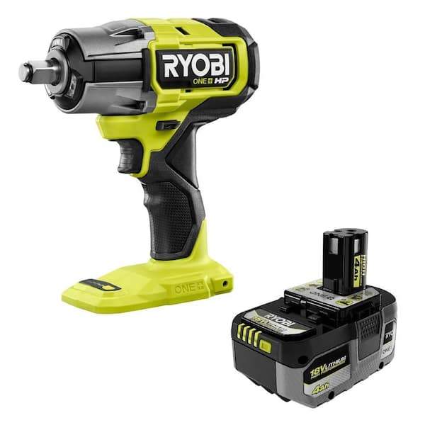 ONE+ HP 18V Brushless Cordless 4-Mode 1/2 in. Impact Wrench with 4.0 Ah Lithium-Ion HIGH PERFORMANCE Battery