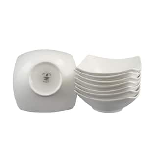 vancasso Series Cloris 6-Piece Cereal Bowls 5.5 in. Ivory White