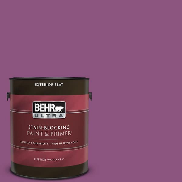 BEHR ULTRA 1 gal. Home Decorators Collection #HDC-MD-07 Dynamic Magenta Flat Exterior Paint & Primer