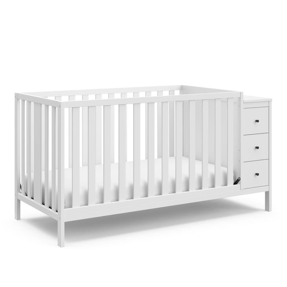 Storkcraft Malibu 3-in-1 Convertible Baby Crib  White