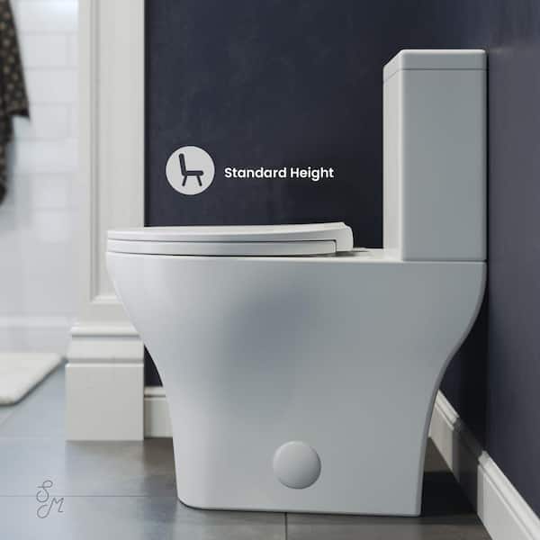 Sublime II 2-piece 0.8/1.28 GPF Dual Flush Round Toilet in Glossy White, Seat Included Sublime II 2-piece 0.8/1.28 GPF Dual Flush Round Toilet in Glossy White, Seat Included