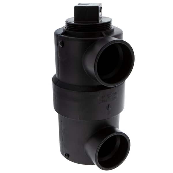 NIBCO 1-1/2 in. x 3 in. x 6 in. ABS DWV Swivel Drum Trap Hub x Hub x Cleanout with Plug