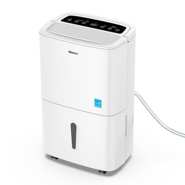 120 pt. 6000 sq. ft. 8.5 pt. Bucket Dehumidifier in White with Auto Defrost, Inside Drying, Bucket Full Indicator