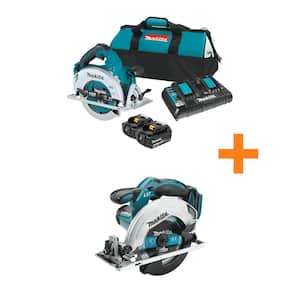 18V X2 LXT (36V) Brushless 7-1/4 in. Circular Saw Kit 5.0Ah with 18V LXT 6-1/2 in. Lightweight Circular Saw