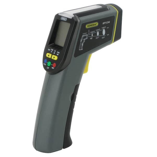 General Tools Energy Audit Laser Temperature Infrared Thermometer with Light Panel Indicator, 8:1 Spot Ratio
