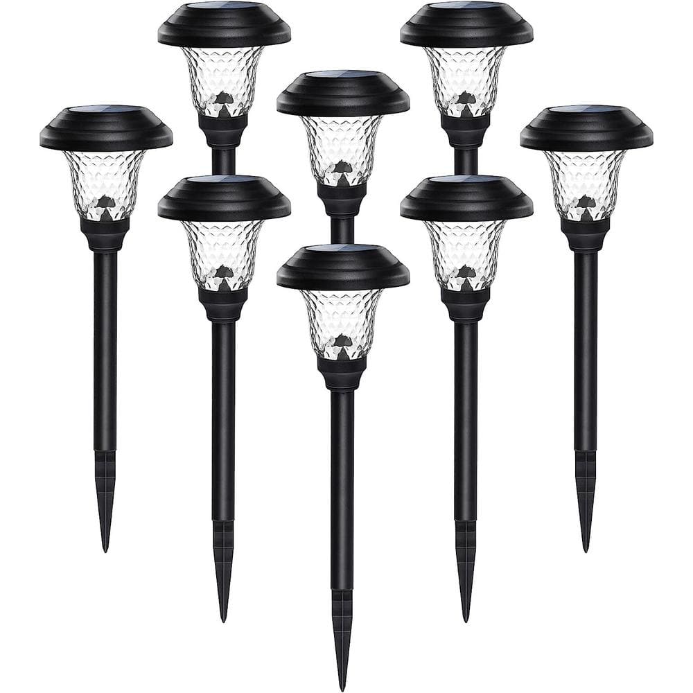 Cubilan Solar Garden Lights, Super Bright Solar Pathway Lights, Glass ...