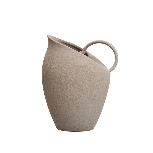 Storied Home 82 fl.oz White Textured Stoneware Pitcher