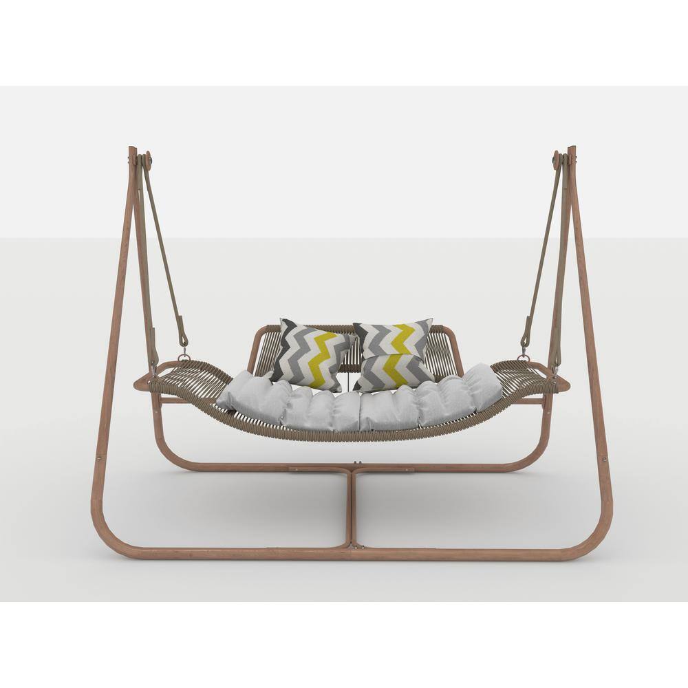 Blisstyle 70.8 in. Seats 2-People Metal Patio Swing with