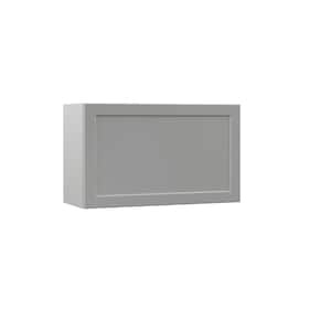 Designer Series Melvern Assembled 30x18x12 in. Wall Lift Up Door Kitchen Cabinet in Heron Gray