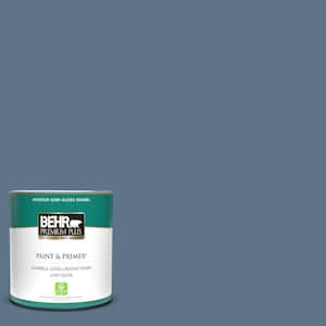 1 qt. #580F-6 Lost Atlantis Semi-Gloss Enamel Low Odor Interior Paint & Primer