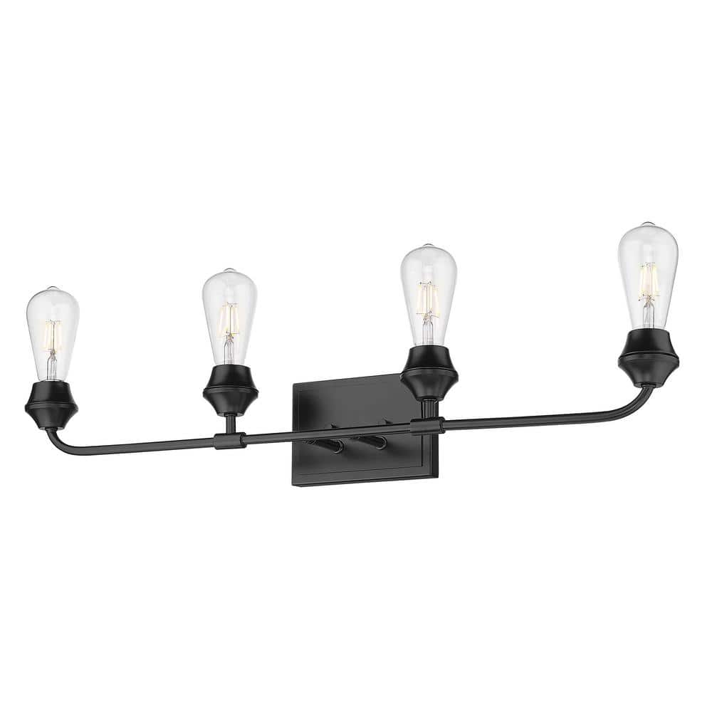 Ormond 4.375 in. 4-Light Matte Black Vanity Light price history on PriceWatchPro