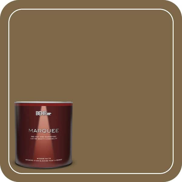 BEHR MARQUEE 1 qt. #320F-7 Fig Matte Interior Paint & Primer
