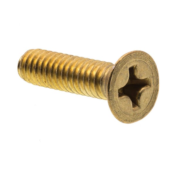 1/4-20 x 1/2" Solid Brass Oval Head Machine Screws Slotted Drive Quantity 25 
